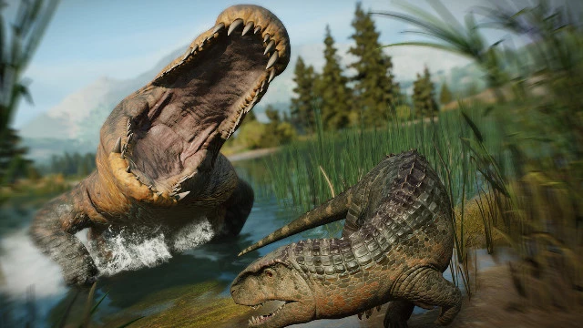 По парку ходила большая крокодила:  Jurassic World Evolution 3 получила большое дополнение с древними рептилиями