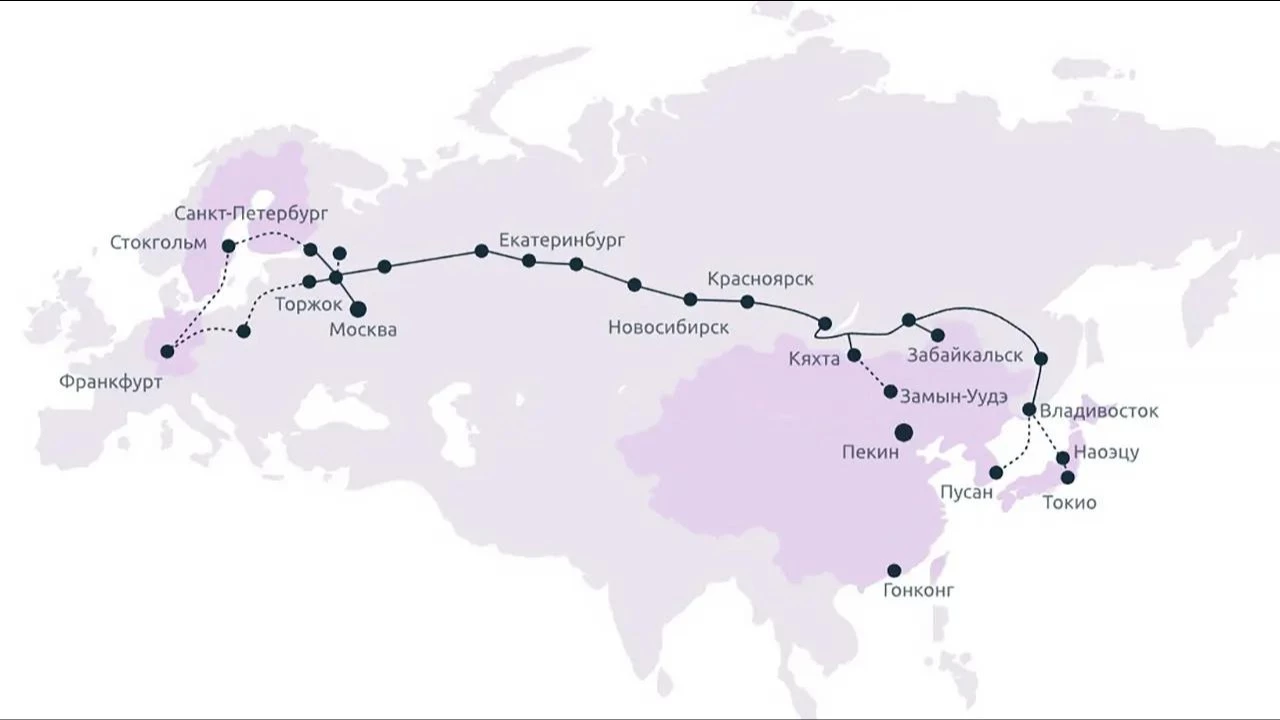 «Ростелеком» запустил линию TEA NEXT: наземный канал между Европой и Азией с задержкой до 65 мс