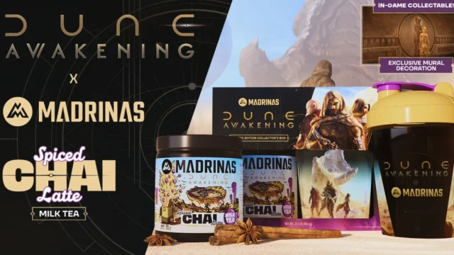  В августе пройдет коллаборация Dune: Awakening и напитка компании Madrinas — в наборе уникальный мурал в игру и шейкер