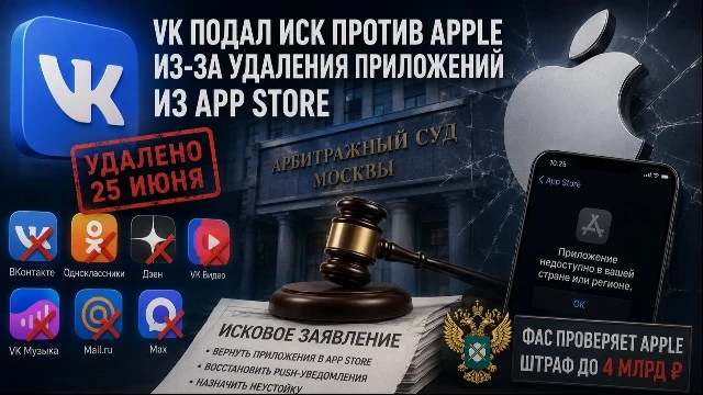 VK подал иск против Apple: чем закончится битва за App Store