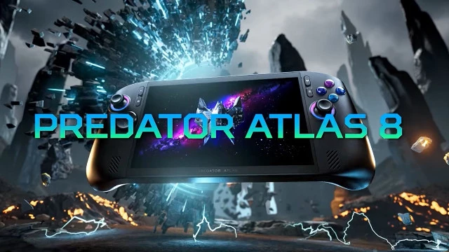 Acer представила Predator Atlas 8 — свою первую портативную консоль на чипах Intel Arc G3