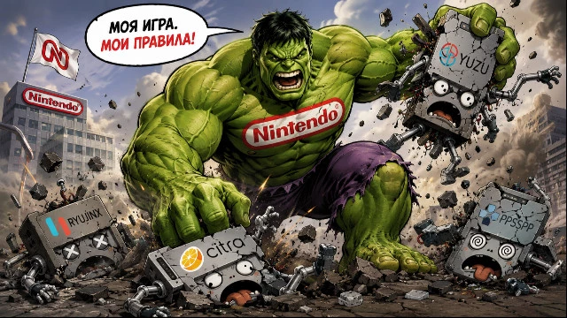 Nintendo крушить! Японская компания добилась удаления более 400 репозиториев эмуляторов Switch на GitHub
