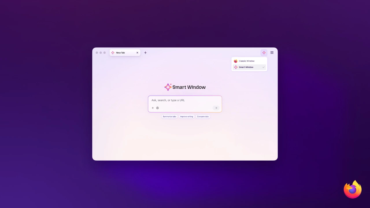 Разработчики браузера Firefox представили бета-версию интеллектуальных окон Smart Window с поддержкой ИИ