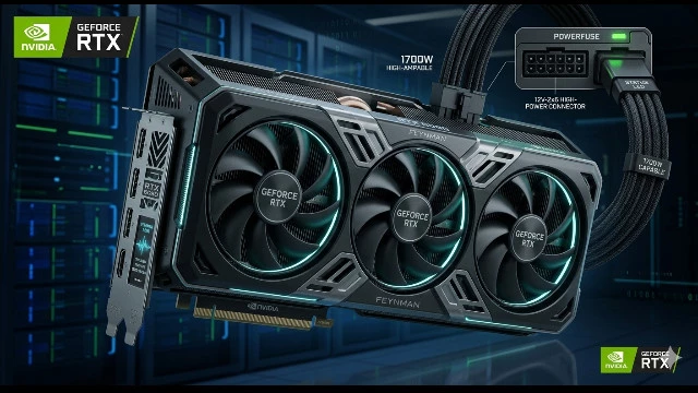 В 17 раз мощнее и прожорливее: архитектура видеокарт NVIDIA Feynman побьет все рекорды