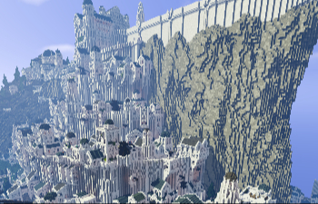Minecraft - Город Минас Тирит из "Властелина колец" воссоздали в игре с RTX ON