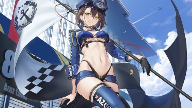 Королева гонок Балтимор из Azur Lane в виде красивой фигурки