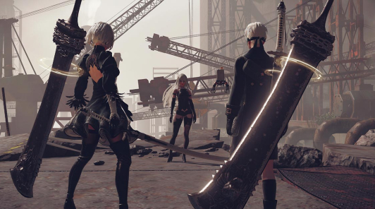 NieR: Automata - Сравнение графики до и после вчерашнего патча на ПК