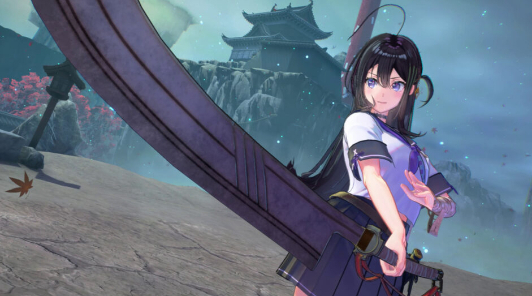 Цумуги и ее большой меч в новом трейлере Samurai Maiden