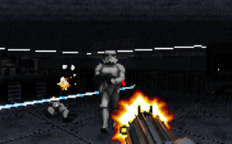 Star Wars: Dark Forces — Отстрел штурмовиков в роликах еще одного фанатского ремейка