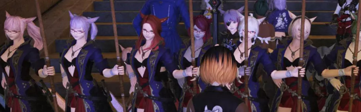 Ролевой сервер Final Fantasy XIV сейчас охраняется армией кошкодевочек