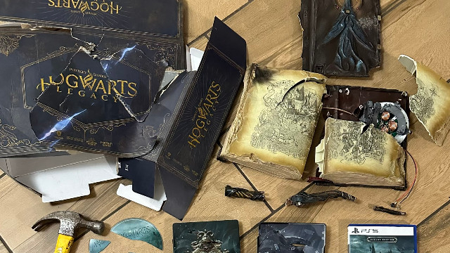 Блогер разнес коллекционку Hogwarts Legacy молотком