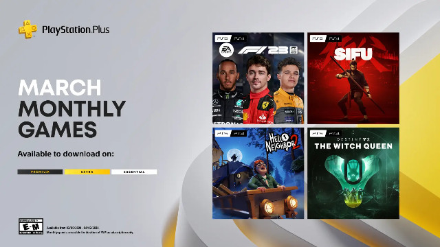 Sony представила мартовскую подборку игр для подписчиков PlayStation Plus