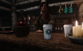 Игра Престолов подарила Skyrim чашку из Starbucks