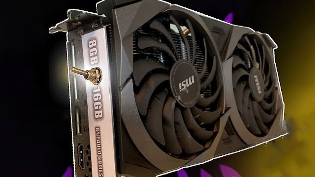 А это RTX 3070 с физическим переключателем между 8 и 16 Гб видеопамяти