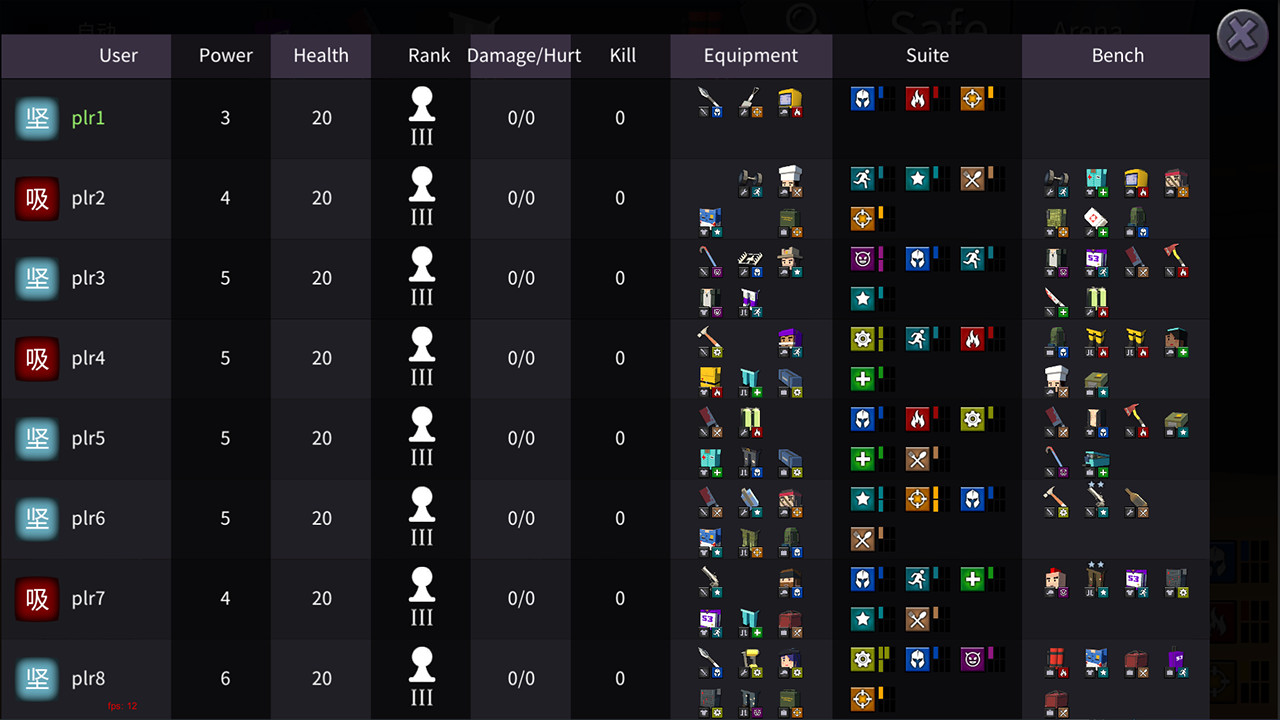 Battle list. Батл рояль в стим.