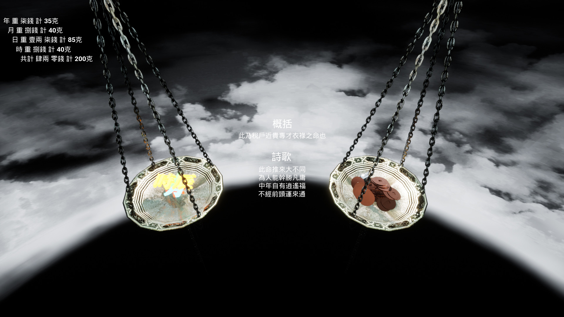 Tell fortune. Fortune telling game.