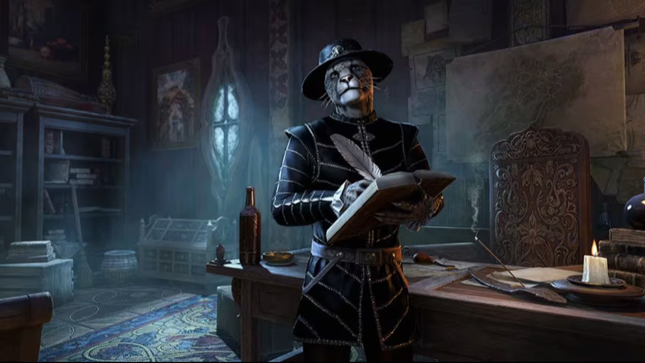 Разработчики The Elder Scrolls Online представили щеголеватого каджита-детектива Миззика Танлербутс