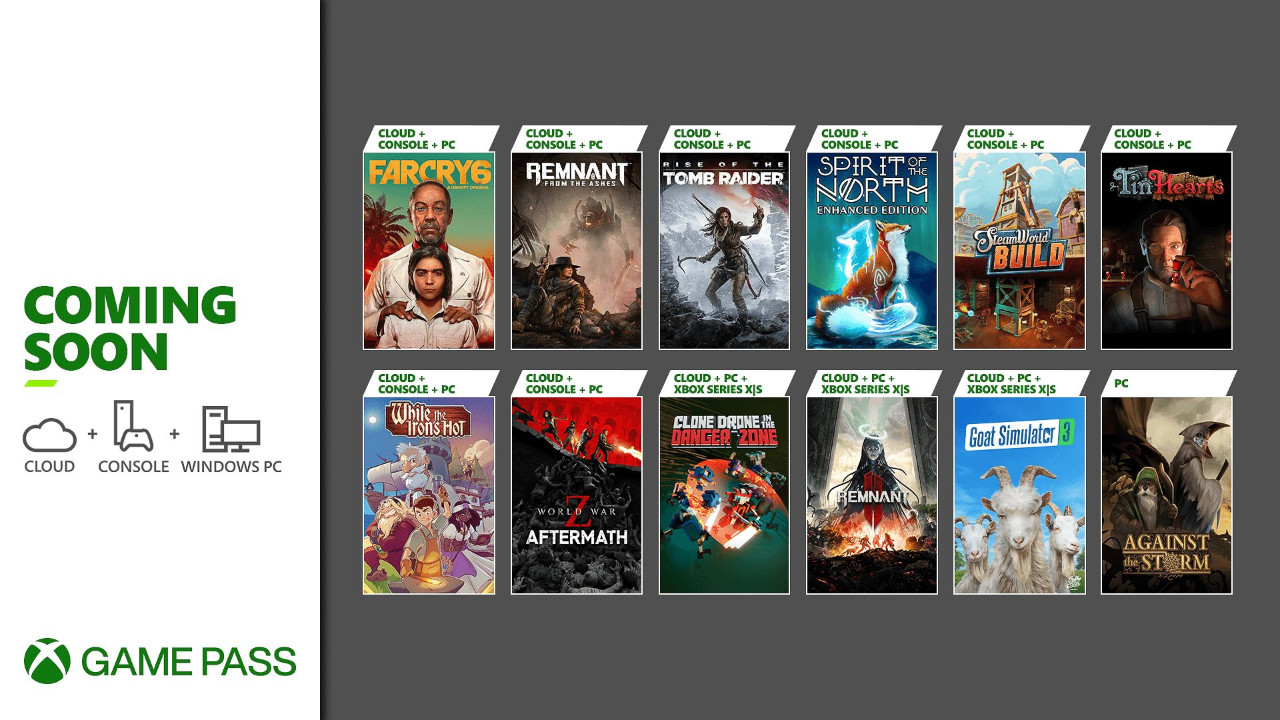 Far Cry 6, World War Z: Aftermath, Goat Simulator 3      Game Pass  