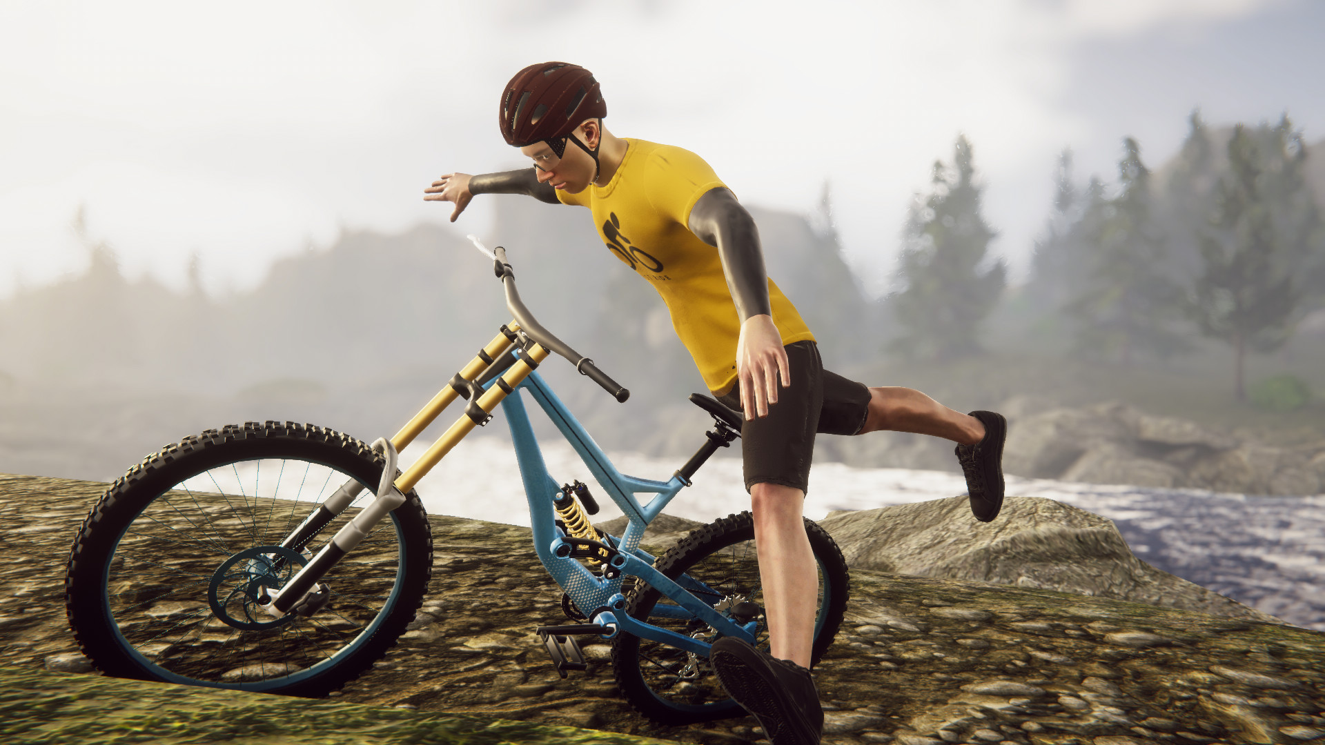 Conor riding a Bike