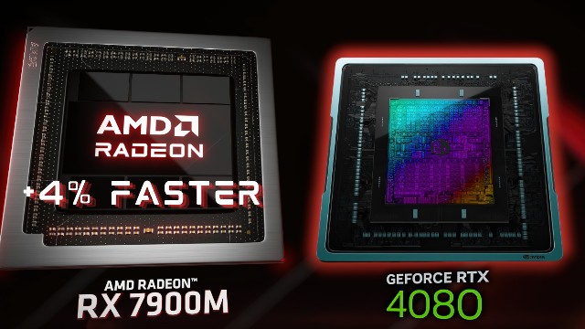 AMD Radeon RX 7900M быстрее NVIDIA RTX 4080