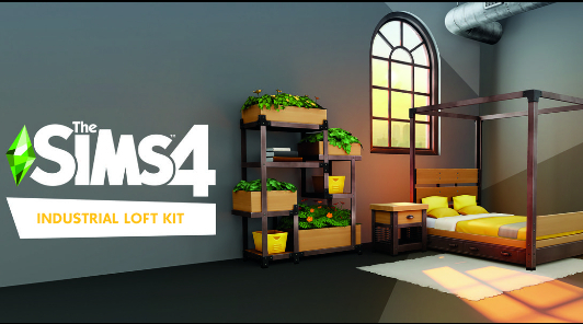 Игра Sims 4 дополнена комплектом для обустройства дома в стиле Loft