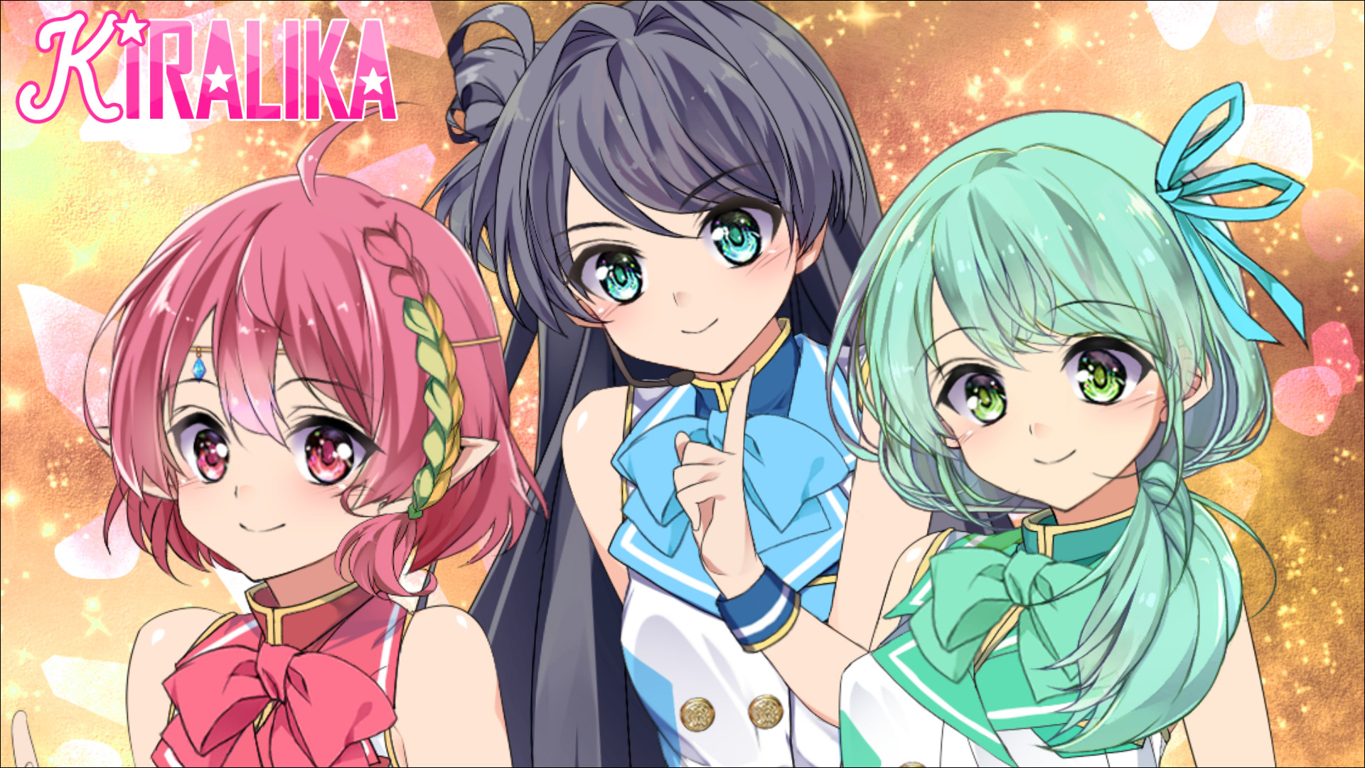 Аниме Смайл Прикюа. Аниме блестящая команда. Smile Precure аниме. Аниме обои двигающиеся.