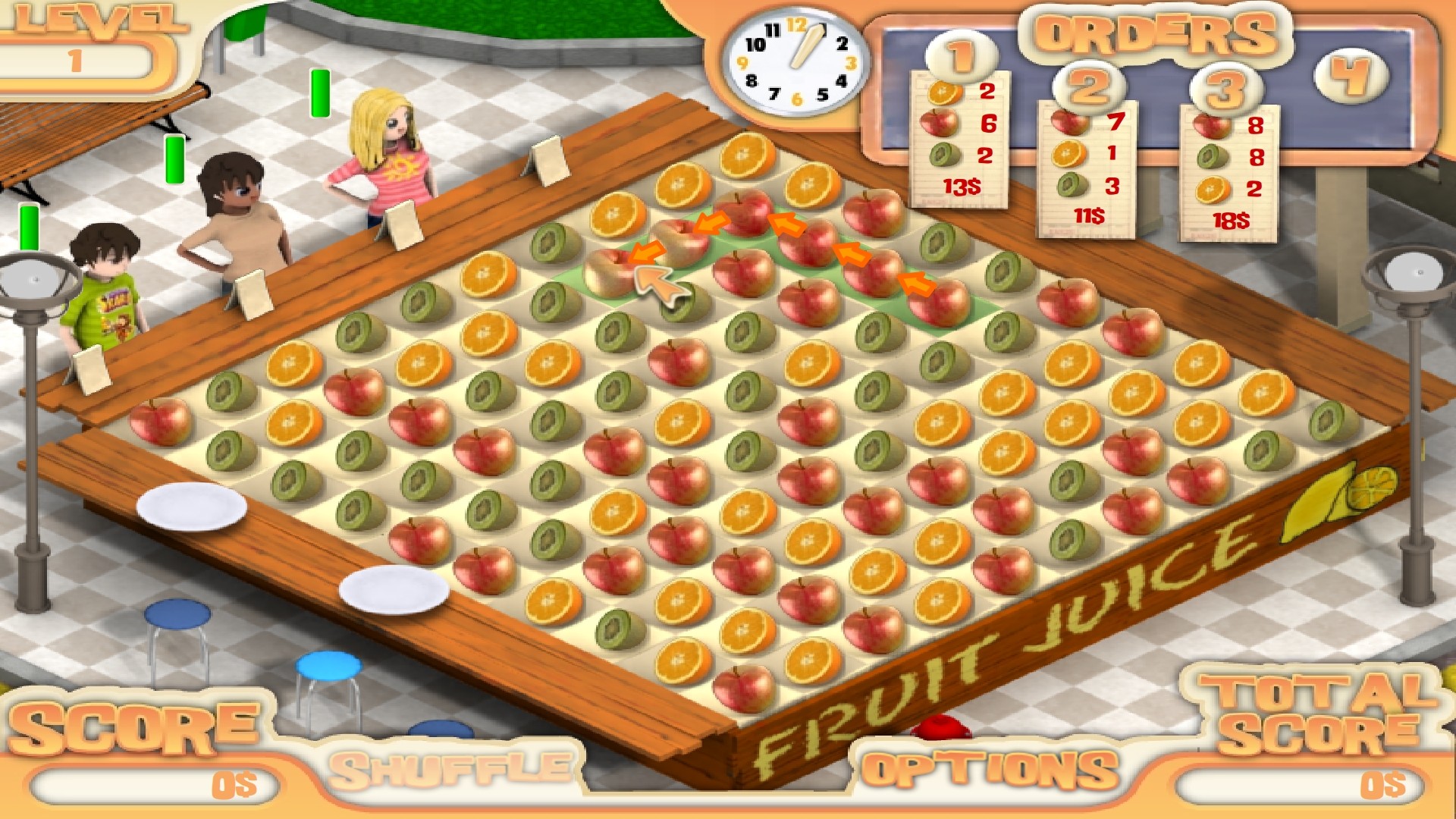 Игра фото мания Juice Mania скриншоты, фото, снимки экрана