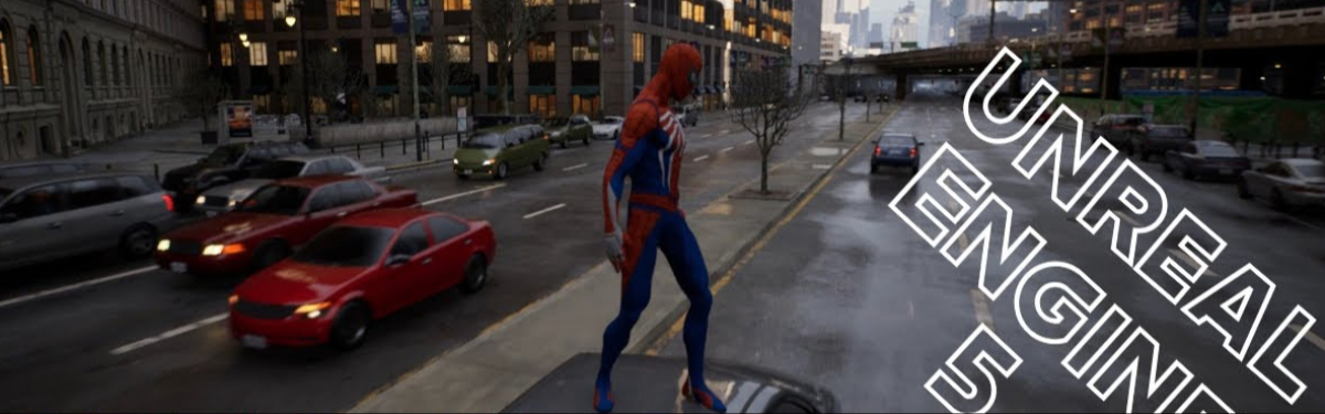 Человек-паук в демке Unreal Engine 5 Человек-паук в демке Unreal Engine 5