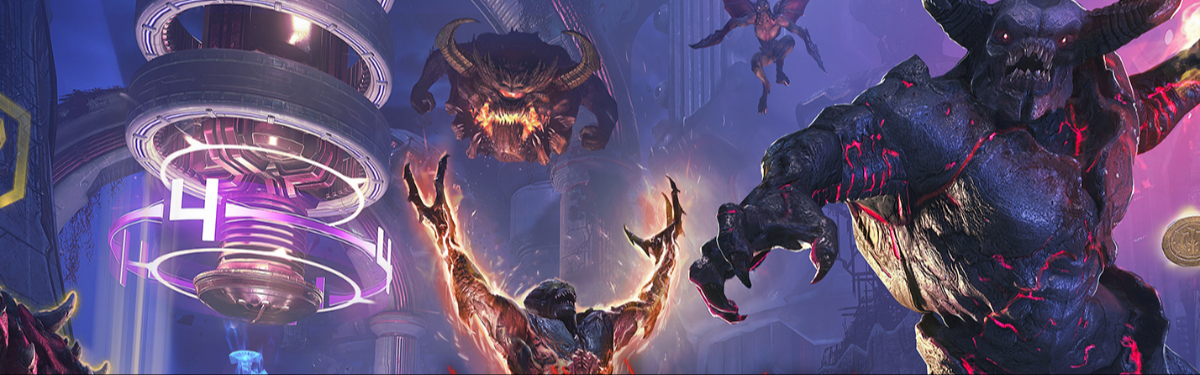 В режиме "Орда" для DOOM Eternal много наград и платформинг