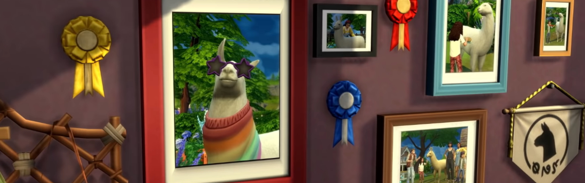 The Sims 4 - Экскурсия по “Загородной жизни” вместе с ламой