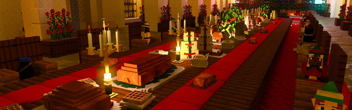 Nvidia в благотворительных целях построила праздничный мир в Minecraft Nvidia в благотворительных целях построила праздничный мир в Minecraft