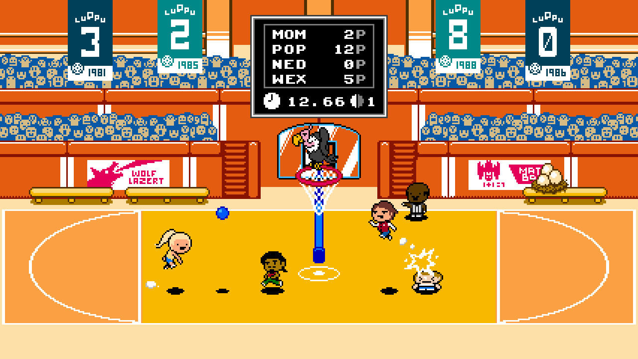 Being super game. Dangen Entertainment staff.
