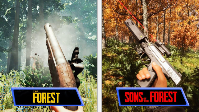 Сравнение графики выживачей The Forest и Sons of The Forest