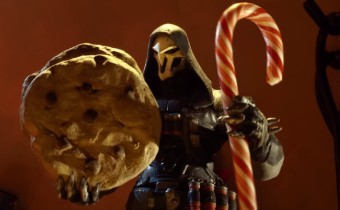 Видео: Трейсер и Жнец сражаются за печенье в новой рождественской короткометражке