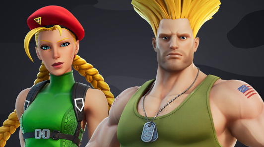 Fortnite - Кэмми и Гайл из Street Fighter готовятся к бою
